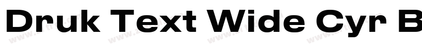 Druk Text Wide Cyr B字体转换